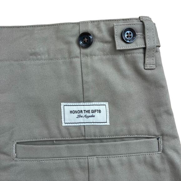 HONOR THE GIFT HTG® SHOP SHORT long khaki shorts Men’s Size 36 - Picture 6 of 9